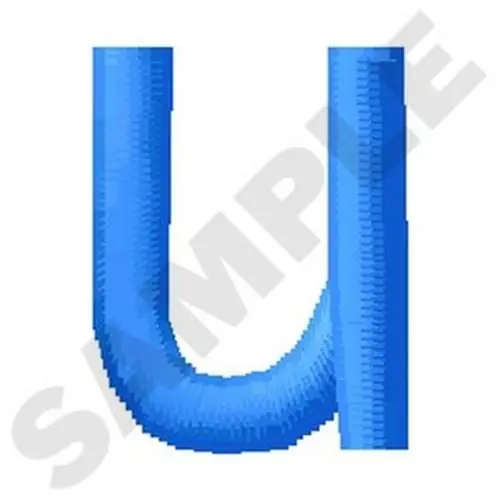 Clearance Lower Case U Embroidery Design