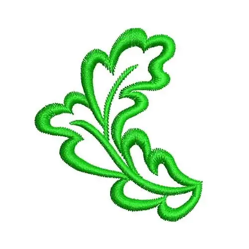 Irish Linen Leaf Embroidery Design Professional Grade