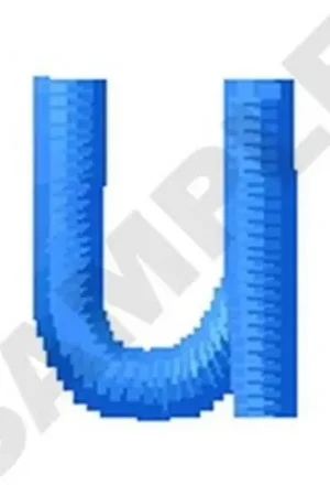 Weekend Sale Lower Case U Embroidery Design