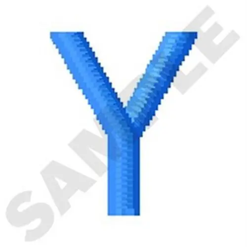 Upper Case Y Embroidery Design Mega Sale
