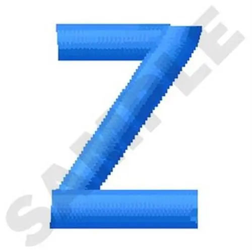Holiday Sale Lower Case Z Embroidery Design