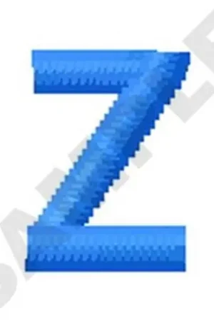 Low Price Lower Case Z Embroidery Design
