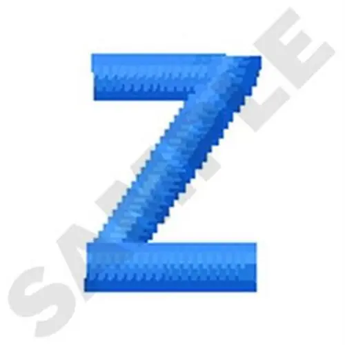 Low Price Lower Case Z Embroidery Design
