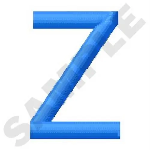 Viral Upper Case Z Embroidery Design