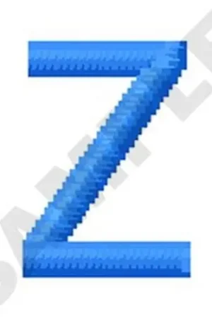 Save Now Upper Case Z Embroidery Design