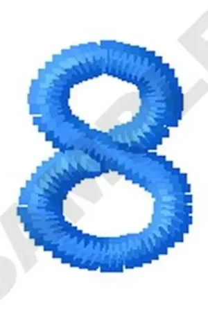 Editor’s Pick Number Eight Embroidery Design