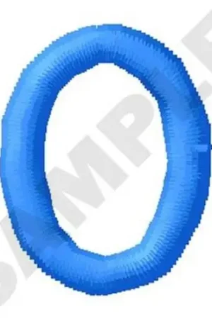 Don’t Miss Out Number Zero Embroidery Design