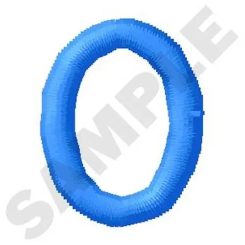 Don’t Miss Out Number Zero Embroidery Design