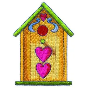 Buy Today Birdhouse Embroidery Design