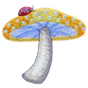 Hot Deal Ladybug and Mushroom Embroidery Design