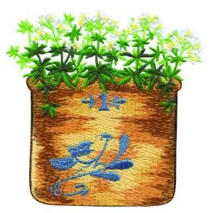 Flower Pot Embroidery Design Place Order