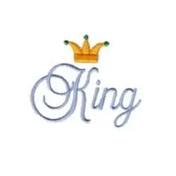 King script Embroidery Design Cheap