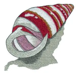 Free Delivery Seashell Embroidery Design