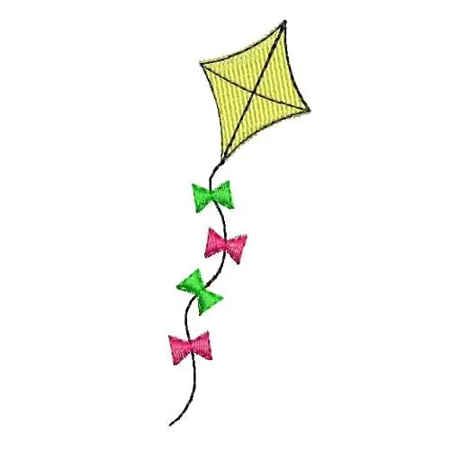 Special Discount Kite With Tail Embroidery Design