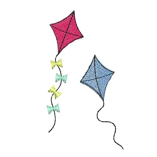 Two Kites Embroidery Design Secure Checkout