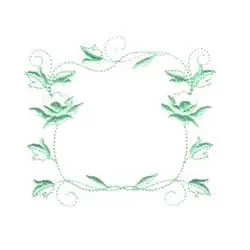 Heirloom Floral Frame Embroidery Design In Demand
