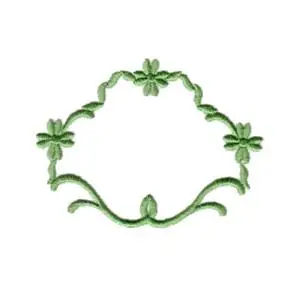 Floral Frame Embroidery Design Instant Buy