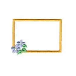 Rectagular Frame Embroidery Design Shop Now