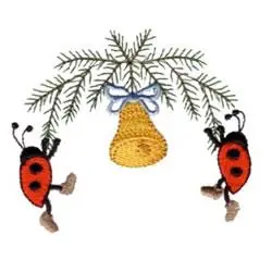 Christmas Ladybugs Embroidery Design Weekend Sale