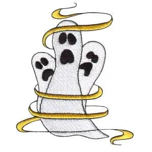 Latest Halloween Ghosts Embroidery Design