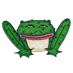Grumpy Toad Embroidery Design Limited Edition