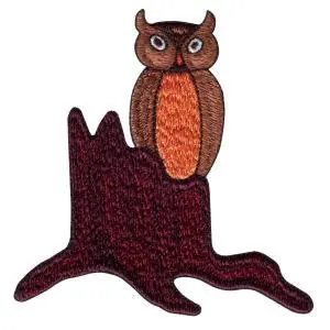 Perched Owl Embroidery Design Mega Sale