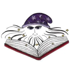 Handmade Wizard Spell Embroidery Design