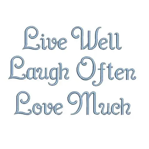 Live, Laugh, Love Embroidery Design Free Returns