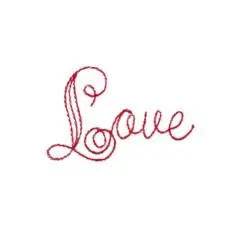 Discount Love Lettering Embroidery Design
