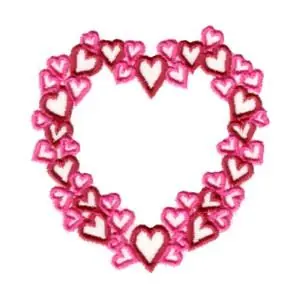 Heart Outline Hearts Embroidery Design Handmade