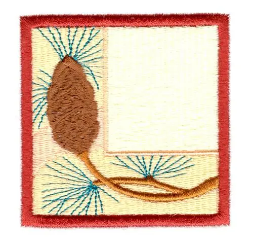 Pinecone Square Embroidery Design Buy Direct
