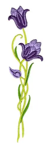 Tulips Embroidery Design Weekend Sale
