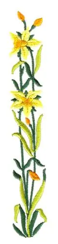 Daffodils Embroidery Design Top Rated