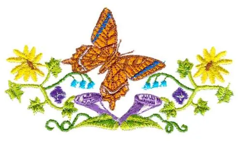 Floral Butterfly Embroidery Design Top Rated