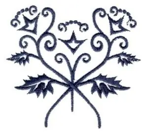 Floral Decoration Embroidery Design Fresh Stock