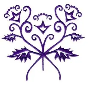 Decorative Flowers Embroidery Design Free Delivery