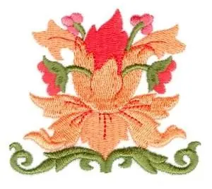 Orchid Embroidery Design Sale