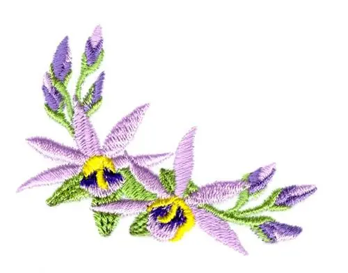Big Sale Iris Corner Embroidery Design