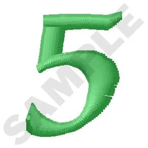 Seasonal Sale Inky Dinky Number 5 Embroidery Design