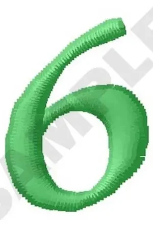 Mega Sale Inky Dinky Number 6 Embroidery Design