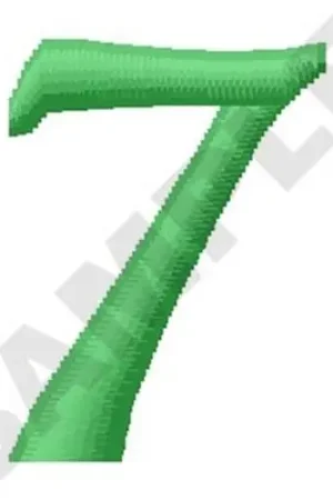 Inky Dinky Number 7 Embroidery Design Next Day Delivery