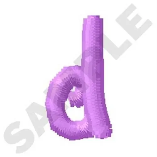 No Minimum Order Ziggy Zoe Lowercase D Embroidery Design