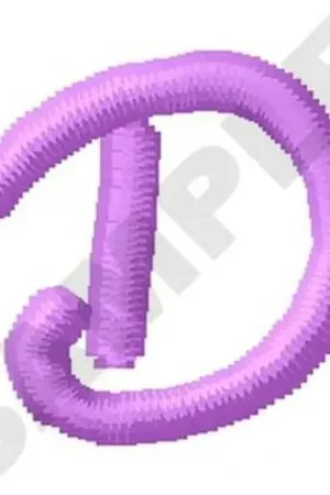 Ziggy Zoe Uppercase D Embroidery Design Viral