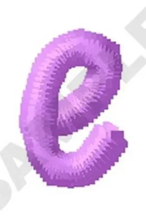 While Supplies Last Ziggy Zoe Lowercase E Embroidery Design