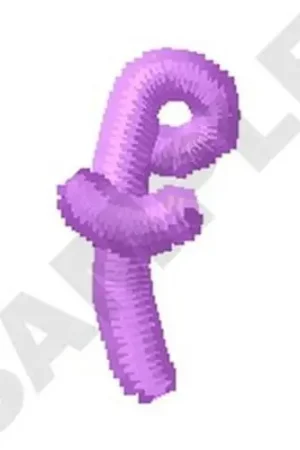Ziggy Zoe Lowercase F Embroidery Design Big Sale