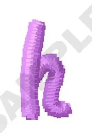 Ziggy Zoe Lowercase H Embroidery Design Best Price