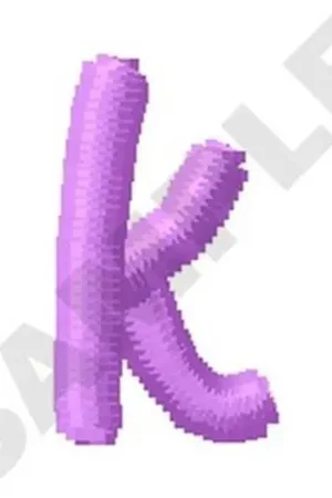 Express Delivery Ziggy Zoe Lowercase K Embroidery Design