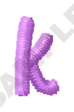 Ziggy Zoe Lowercase K Embroidery Design Viral