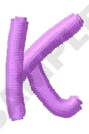 Weekend Sale Ziggy Zoe Uppercase K Embroidery Design