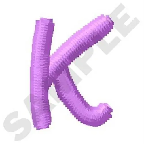 Weekend Sale Ziggy Zoe Uppercase K Embroidery Design